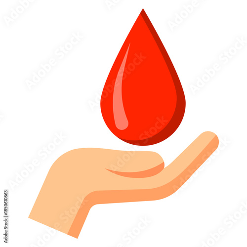 Blood Donation Hand Icon