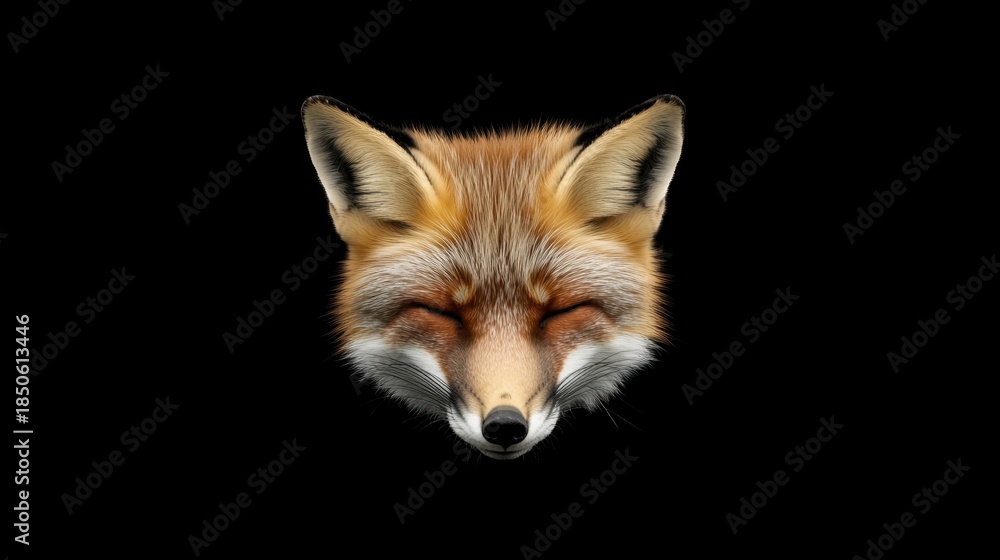 Obraz premium Serene Red Fox Portrait.