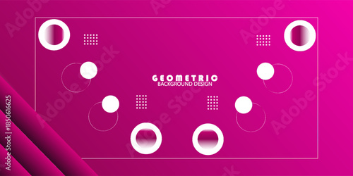 background banners. full color, gradations of pink and black, circle effect . Modern trendy design