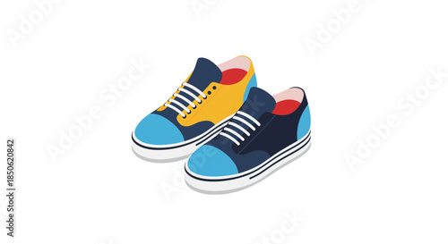 Stylish sneakers for urban adventures and casual lifestyle, vibrant colors and modern design that pop, perfect for fashion and fitness content