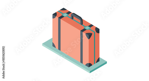 Stylish suitcase ready for your next adventure, pack your bags and explore the world with this trendy luggage option for travel and vacation