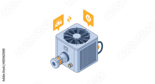 Explore innovative heat pump technology solutions for modern homes and industries needing efficient climate control, visualized with smart design concepts