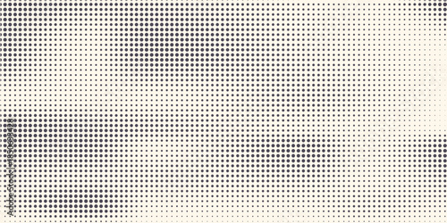 Hexagon Shapes Vector Abstract Geometric Technology Retrowave Sci-Fi Texture Isolated on Light Background. Halftone Hex Retro Simple Pattern. Minimal 80s Style Dynamic Tech Wallpaper