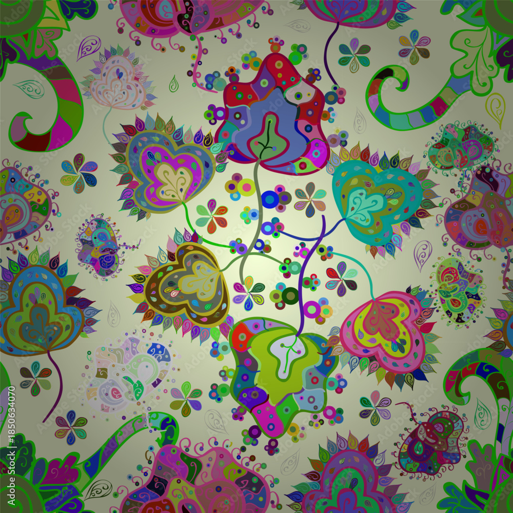 Fototapeta premium seamless pattern with flowers