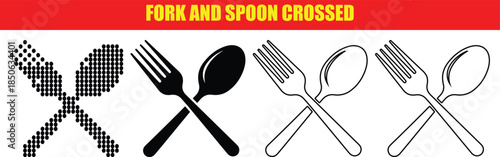 Crossed Fork and Spoon Icons