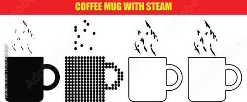 Coffee Mug With Steam Rising