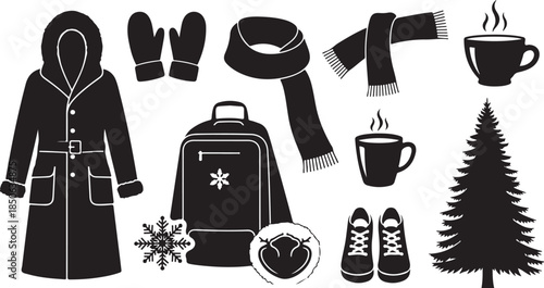 Winter clothing and accessories for cold weather