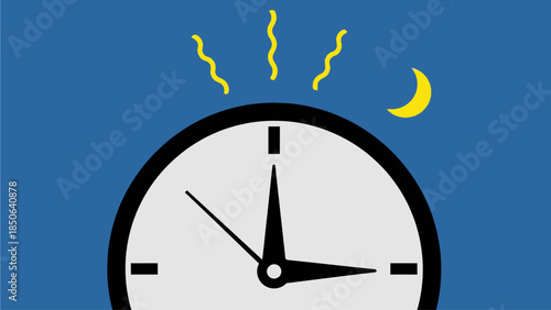 A clock illustrating the concept of time with 4f06c16c-539b-4203-8930-8ab06d7ea62a.ai elements during nighttime