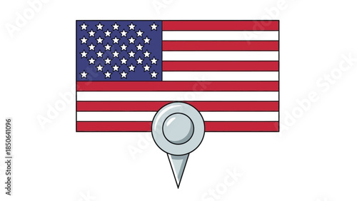 Pinpointing the USA on a digital map with precision and clarity