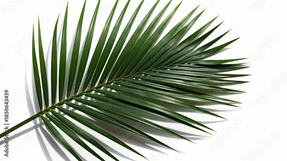 Obraz premium Minimalist Tropical Plant Frond for Summer and Nature Design