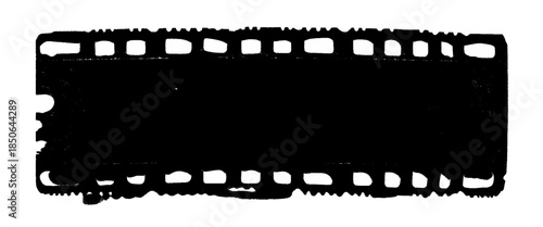 Vector modern retro vintage film strip with photographic film in retro style curved film strip	