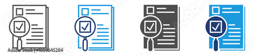 audit icon sheet multiple style