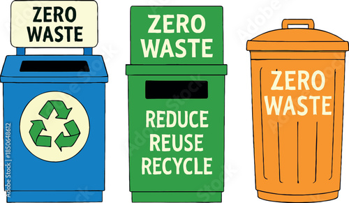 Zero Waste Recycling Bins for Environmental Conservation