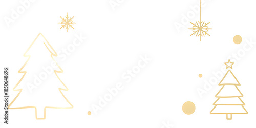 golden christmas tree