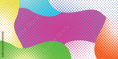 曲線　網点　コミック　幾何学　背景