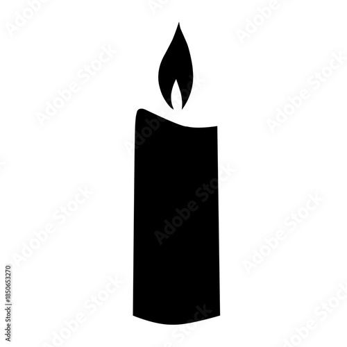 candle vector silhouette