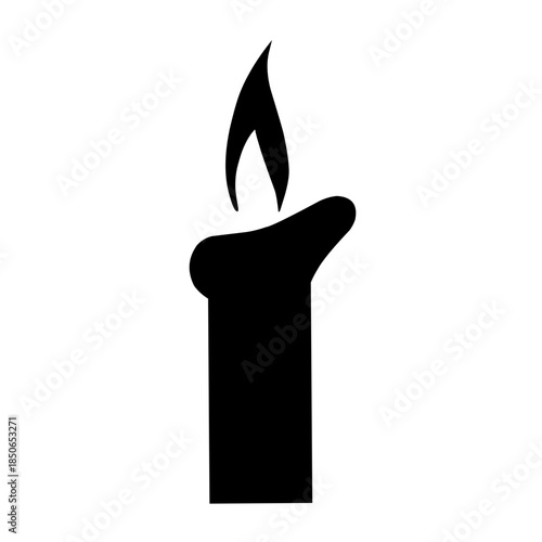 candle vector silhouette