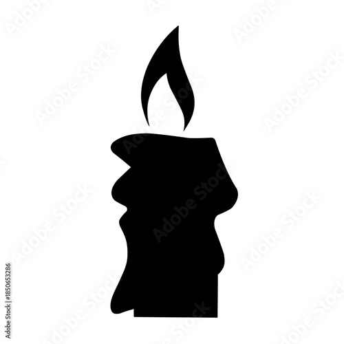 candle vector silhouette