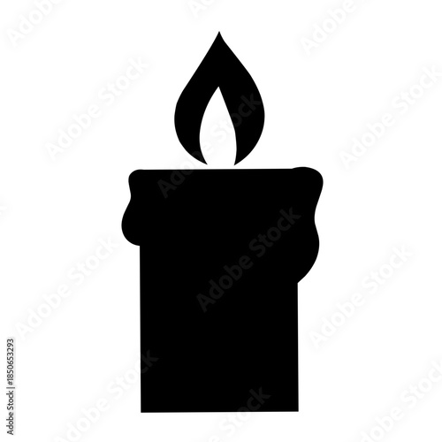 candle vector silhouette