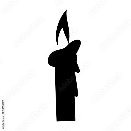 candle vector silhouette