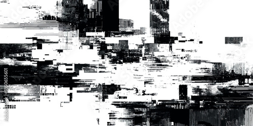 Blank ripped torn posters glitch textures backgrounds grunge creased futuristic cyberpunk displacement.