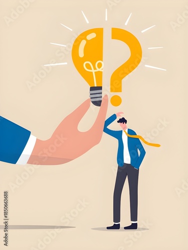 Wallpaper Mural businessman with question mark Torontodigital.ca