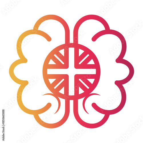 language learning Line Gradient Icon