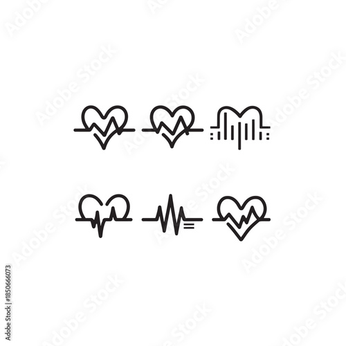 Heart Rate Monitor Strap line art advanced heart tracking technology