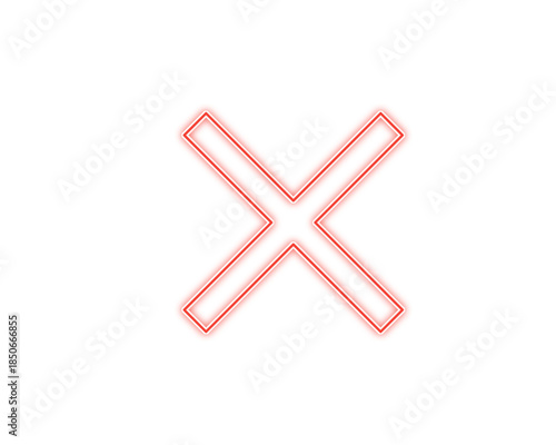 Red cross symbol isolated on transparent background