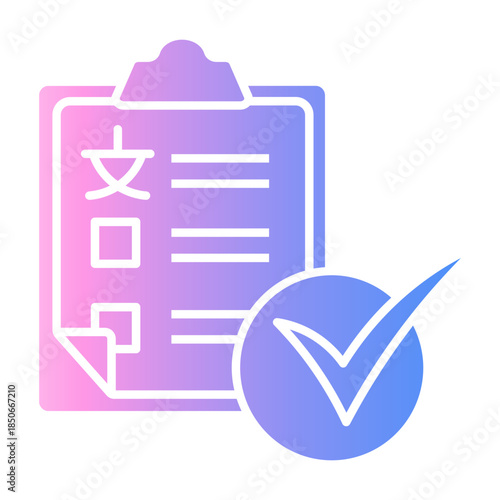 correct Gradient icon