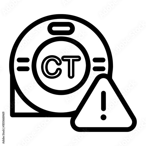 ct scan Line Icon
