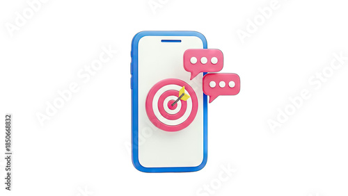 Smartphone with Target and Chat Bubbles: Marketing Concept Free Download Smartphone with Target and Chat Bubbles: Marketing Concept - GFXLoad