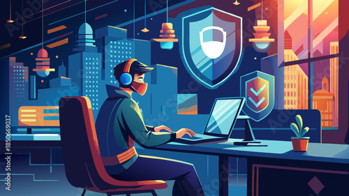 Cybersecurity specialist monitoring system