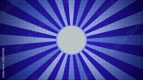 Sunburst background vignette effect halftone retro blue abstract.