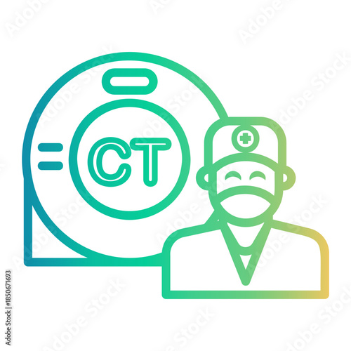 doctor Line Gradient Icon