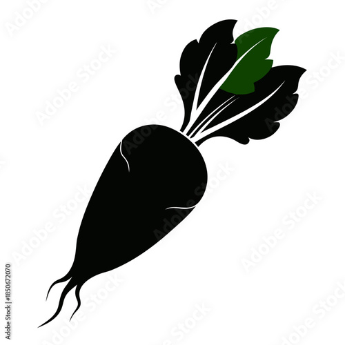 daikon radish with leaves