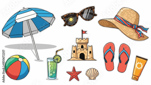 Beach Vacation Essentials Collection for Summer Fun.