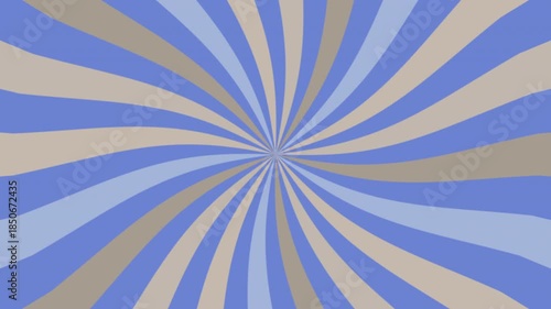 Sunburst background twirl radial pattern abstract hypnotic blue.