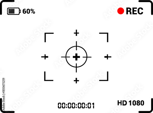 Video Camera Viewfinder Overlay, Focusing the camera screen - eps