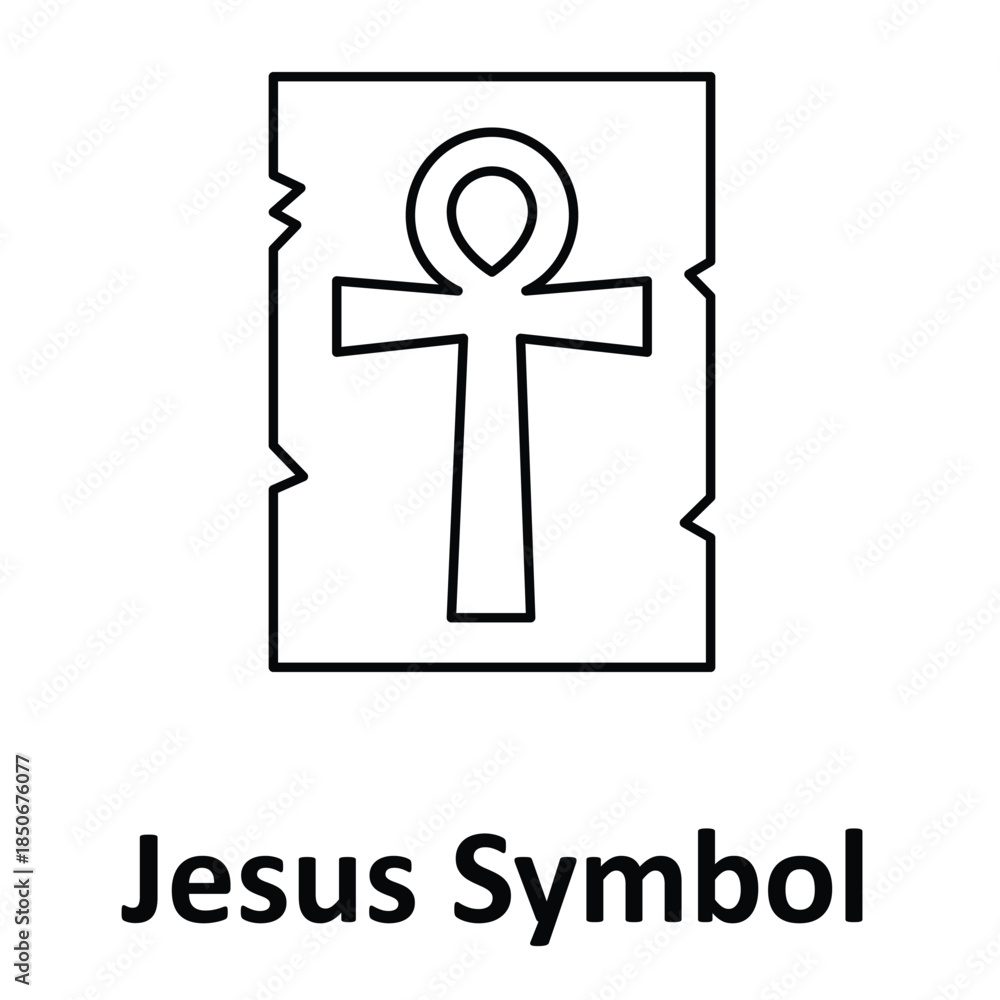 Fototapeta premium Jesus Symbol Vector icon which can easily modify or edit