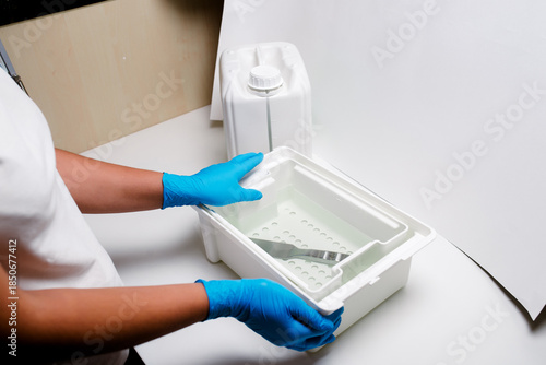 UV sterilizer with manicure and pedicure tools