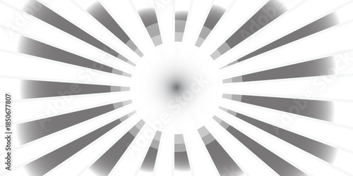 Ray sun light. Sunburst background. Radial circle line. Pattern starburst. Comic beam lines. Sun effect rays. Abstract firework. Concentration stripe. Cartoons lightning style. Vector illustration