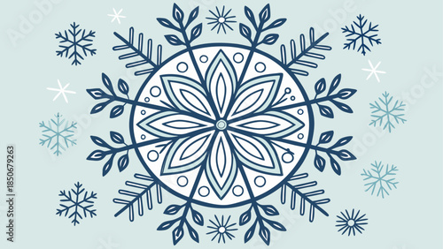 Intricate snowflake design