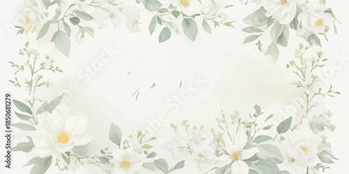 Botanical Watercolor Floral Clipart Set for Branding and Packaging