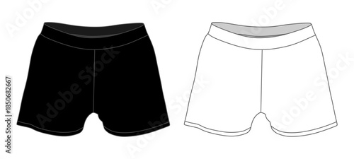 Women?s Shorts Mockup Templat...