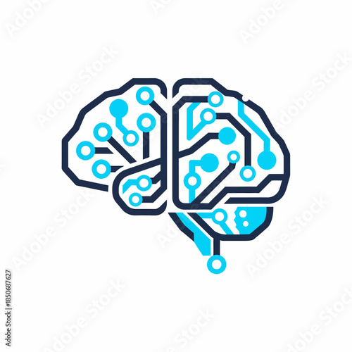 Abstract representation of a digital brain circuit symbolizing artificial intelligence and technological innovation