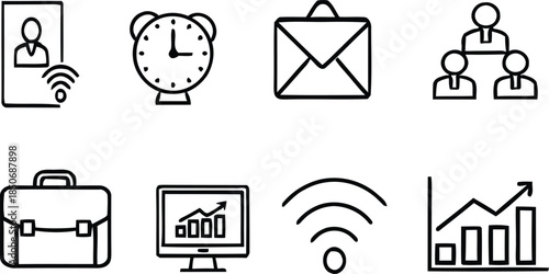 Business and communication icons