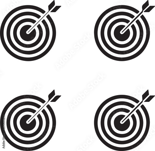 black silhouettes of people working and interacting on white background