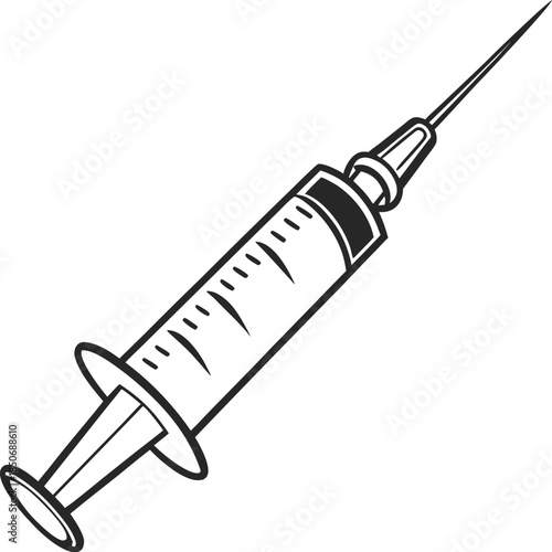 syringe isolated on white