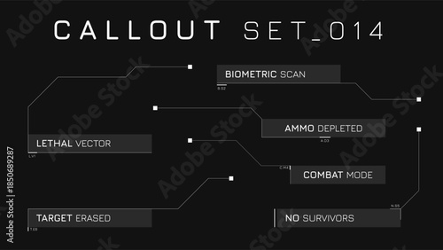 Callout Hud Asset With Clear Title Strips For Social Media